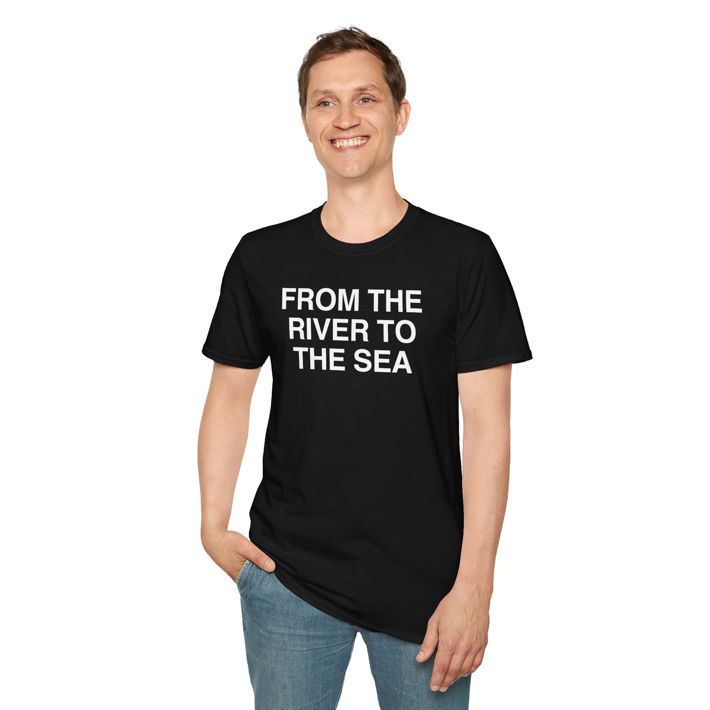 FROM THE RIVER TO THE SEA unisex cut shirt
