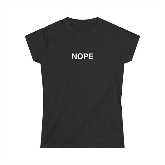 NOPE femme cut shirt